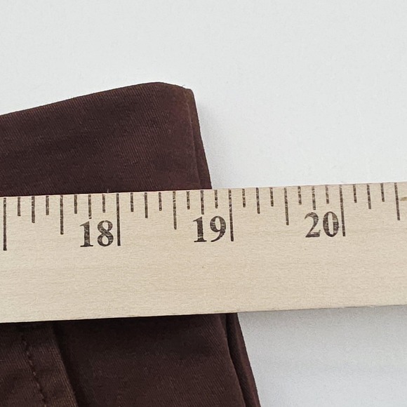 Talbots Pants Womens 16 Brown The Perfect Chino Stretch Straight Leg Casual Chic - Picture 8 of 10